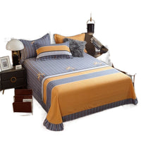 HKM-972435 Brushed Pure Cotton Tie Dye Thickened Single Bed Sheet in Various Sizes