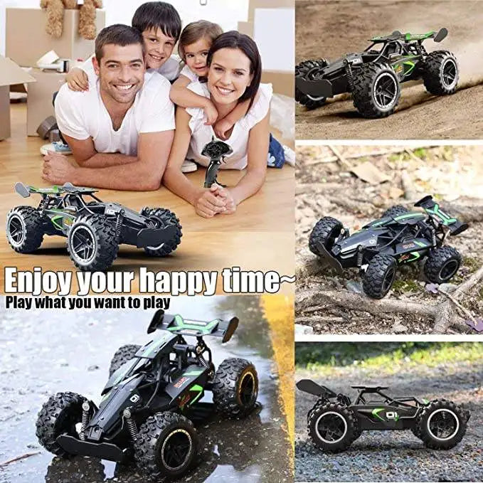 HKM-972627 High-Speed 2.4GHz Remote Control Off-Road Racing Car for All Ages, 1:18 Scale Electric Toy