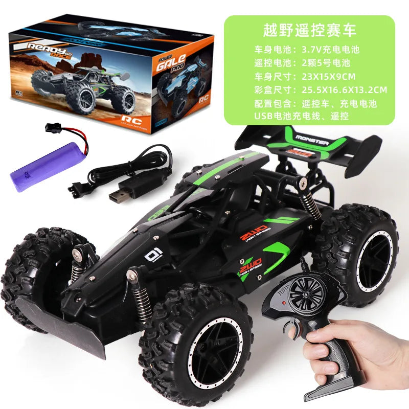 HKM-972627 High-Speed 2.4GHz Remote Control Off-Road Racing Car for All Ages, 1:18 Scale Electric Toy