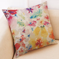 HKM-972755 Printing Cotton and Linen Cushion Case for Couch and Seat, 45x45 cm