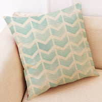 HKM-972755 Printing Cotton and Linen Cushion Case for Couch and Seat, 45x45 cm