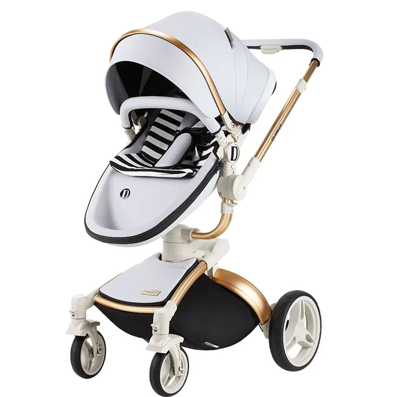 KTX-972819 Luxury Adjustable Baby Stroller with Reversible Seat and Multi-Angle Rotation