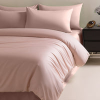 HKM-972947 120 Thread Count Long-staple Cotton Solid Color Four-Piece Bedding Set