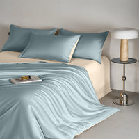 HKM-972947 120 Thread Count Long-staple Cotton Solid Color Four-Piece Bedding Set
