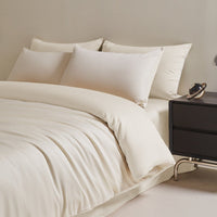 HKM-972947 120 Thread Count Long-staple Cotton Solid Color Four-Piece Bedding Set