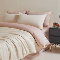HKM-972947 120 Thread Count Long-staple Cotton Solid Color Four-Piece Bedding Set