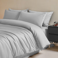 HKM-972947 120 Thread Count Long-staple Cotton Solid Color Four-Piece Bedding Set