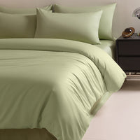 HKM-972947 120 Thread Count Long-staple Cotton Solid Color Four-Piece Bedding Set