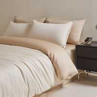 HKM-972947 120 Thread Count Long-staple Cotton Solid Color Four-Piece Bedding Set