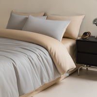 HKM-972947 120 Thread Count Long-staple Cotton Solid Color Four-Piece Bedding Set