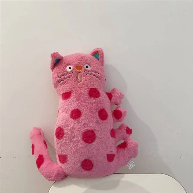 HKM-973075 Adorable Cat Print Pillow for Living Room Sofa – 45cm PP Cotton Cushion