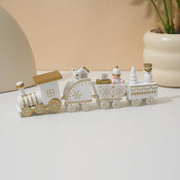 HKM-973075 Wooden Christmas Train Decoration for Kids - Festive Window Display Gift