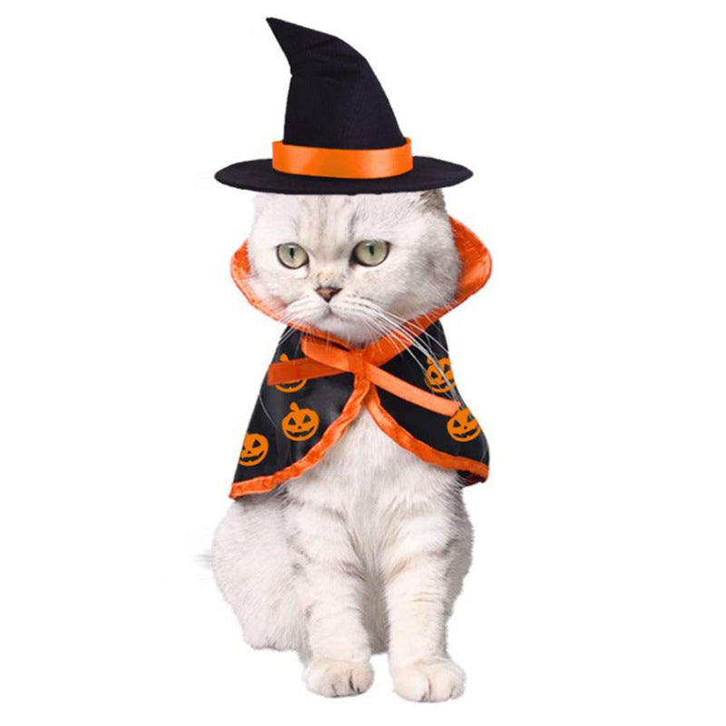 HKM-973395 Halloween Cloak for Pets – Festive Cloth Costume for Cats and Dogs, Size 28*29cm