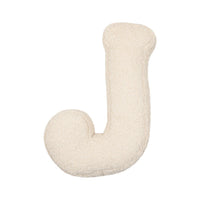 HKM-973459 Lambswool Alphabet Letter Pillow for Children - Modern Cushion in Solid Colors