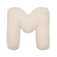 HKM-973459 Lambswool Alphabet Letter Pillow for Children - Modern Cushion in Solid Colors
