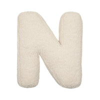 HKM-973459 Lambswool Alphabet Letter Pillow for Children - Modern Cushion in Solid Colors