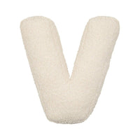 HKM-973459 Lambswool Alphabet Letter Pillow for Children - Modern Cushion in Solid Colors
