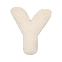 HKM-973459 Lambswool Alphabet Letter Pillow for Children - Modern Cushion in Solid Colors