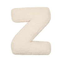 HKM-973459 Lambswool Alphabet Letter Pillow for Children - Modern Cushion in Solid Colors