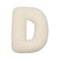HKM-973459 Lambswool Alphabet Letter Pillow for Children - Modern Cushion in Solid Colors