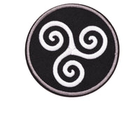 HKM-973459 Round Embroidery Cloth Badge for Clothing and Home Textiles, 8cm x 8cm Patch