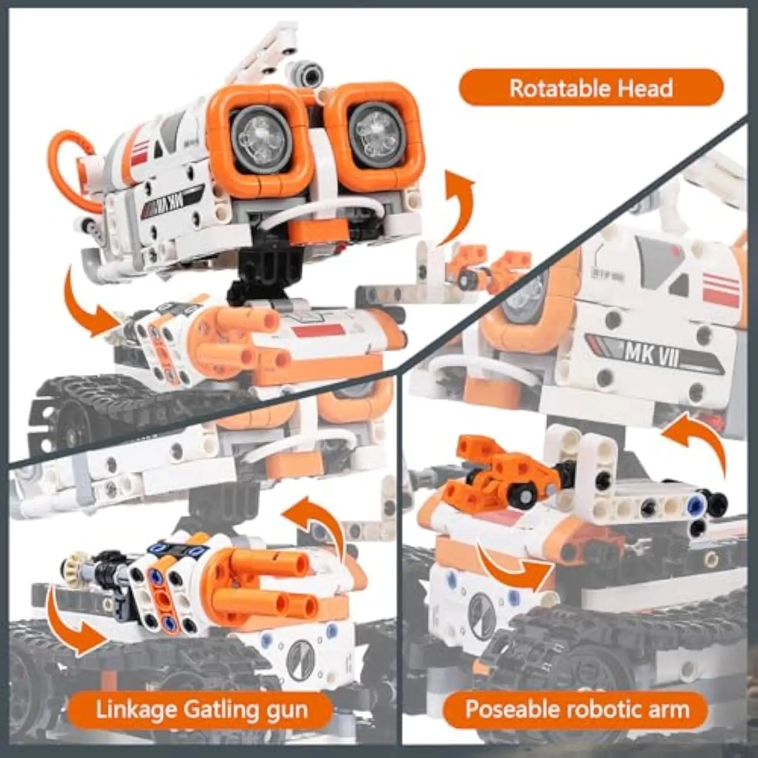 3-in-1 Remote-Controlled STEM Robotics Building Kit for Kids - Creative Educational Toy