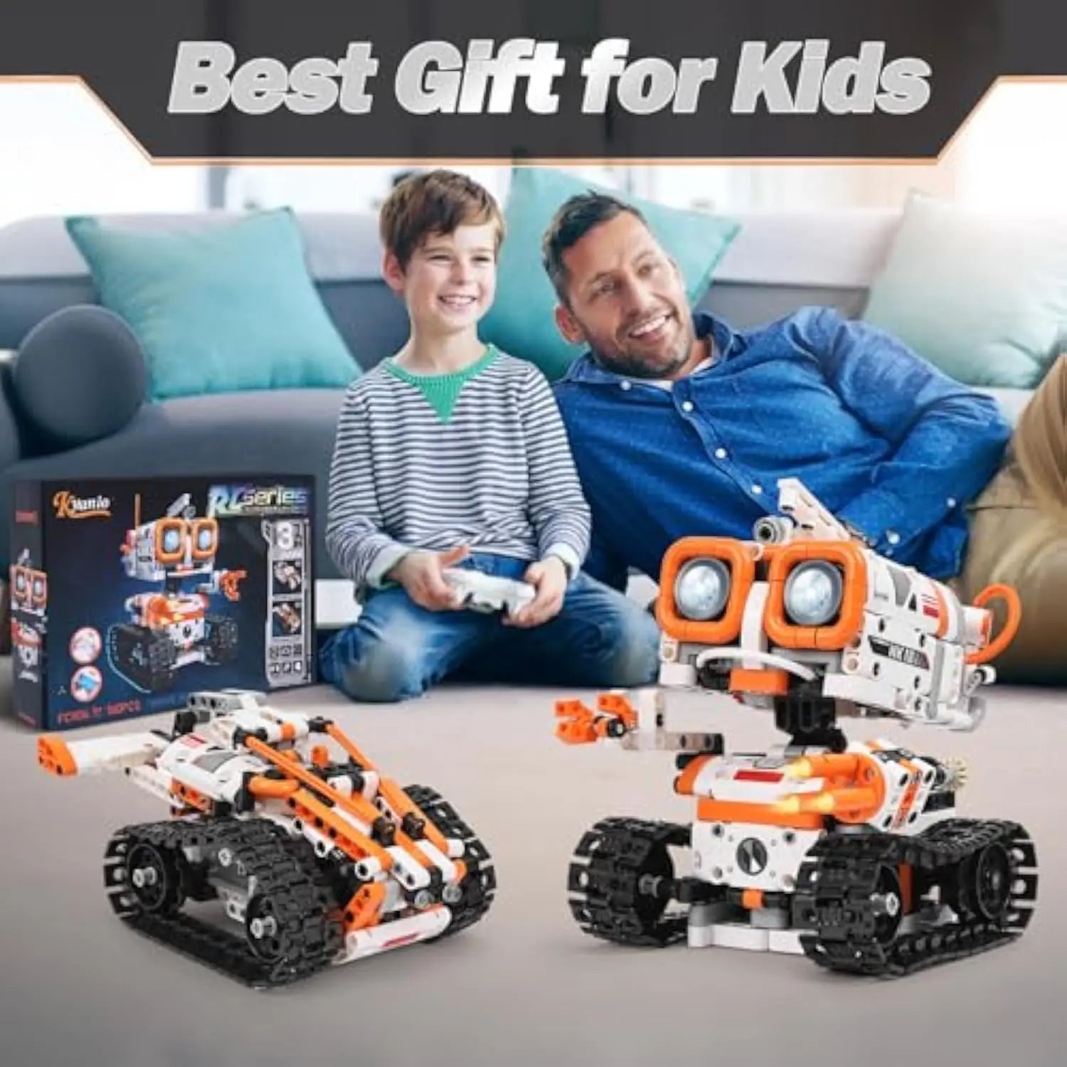 3-in-1 Remote-Controlled STEM Robotics Building Kit for Kids - Creative Educational Toy