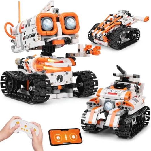 3-in-1 Remote-Controlled STEM Robotics Building Kit for Kids - Creative Educational Toy