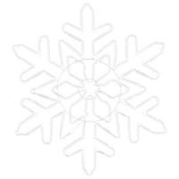 HKM-973587 Illuminated Color-Changing Christmas Snowflake 55.5 x 55.5 cm for Indoor and Outdoor Use