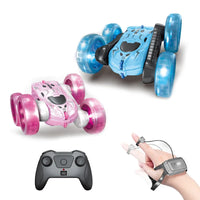 HKM-973779 Double-Sided 2.4GHz Remote Control Stunt Car with Lights – 360 Rotations, Rechargeable RC Drift Car for Kids and Teens