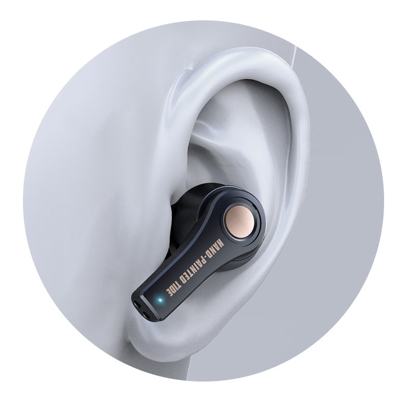 HKM-973843 Wireless Bluetooth Headset with Call Function, Voice Control, and Battery Display - Stereo, 15-18 Meter Range