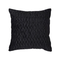 HKM-973907 Solid Velvet Pleated Throw Pillow Cover - 45cm x 45cm in Various Colors