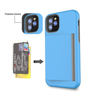 HKM-974035 Sleek TPU & PC Back Cover for iPhone 11, 11 Pro, and Pro Max - Solid Color Options