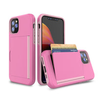 HKM-974035 Sleek TPU & PC Back Cover for iPhone 11, 11 Pro, and Pro Max - Solid Color Options