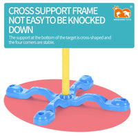 HKM-974035 Soft Foam Blowgun Toy Set with Vertical Target for Kids Ages 3 and Up