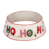 HKM-974227 Creative Letters Christmas Tree Skirt in Non-Woven Fabric and Linen - 61CM & 77CM Options