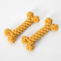 HKM-974227 Durable Cotton Rope Dog Bone Toy – Bite-Resistant, 15cm