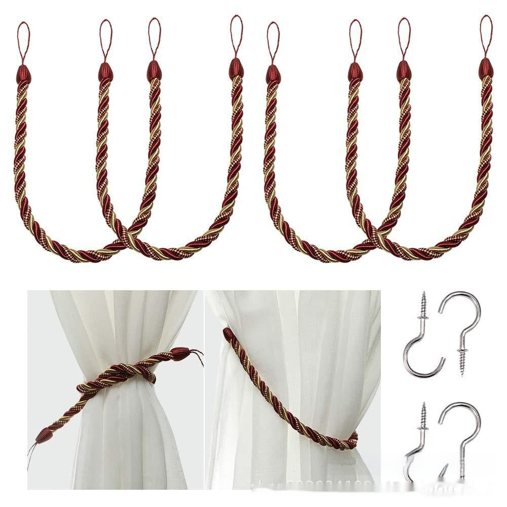 HKM-974483 Hand-Woven Curtain Bandage Rope - Modern Simple Design in Multiple Colors