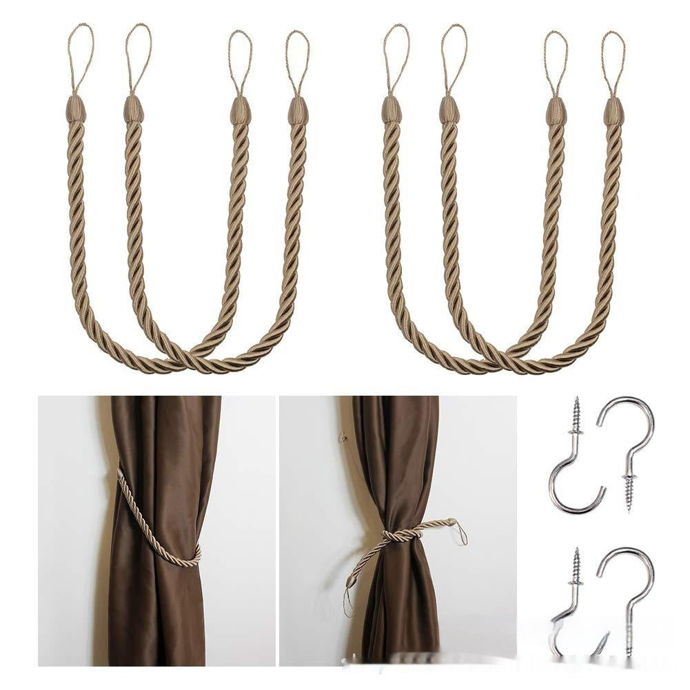 HKM-974483 Hand-Woven Curtain Bandage Rope - Modern Simple Design in Multiple Colors