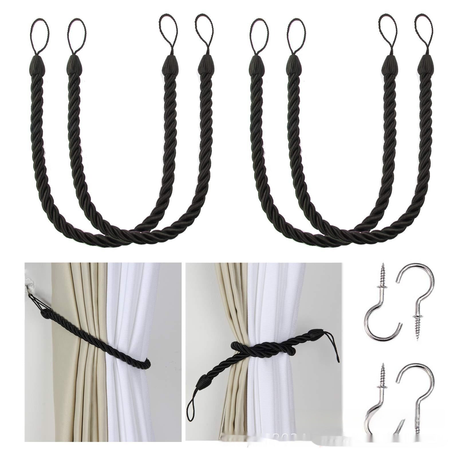 HKM-974483 Hand-Woven Curtain Bandage Rope - Modern Simple Design in Multiple Colors