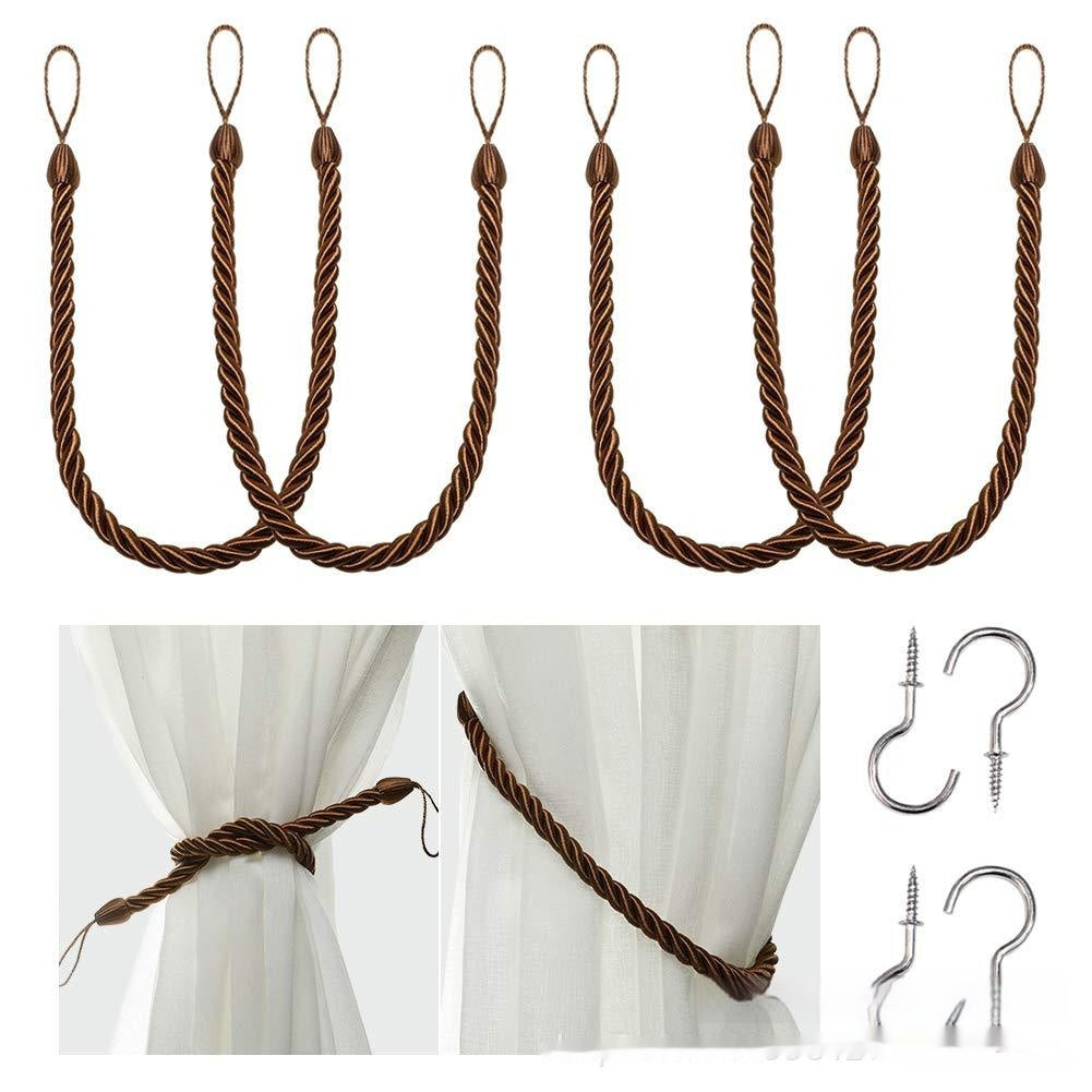 HKM-974483 Hand-Woven Curtain Bandage Rope - Modern Simple Design in Multiple Colors