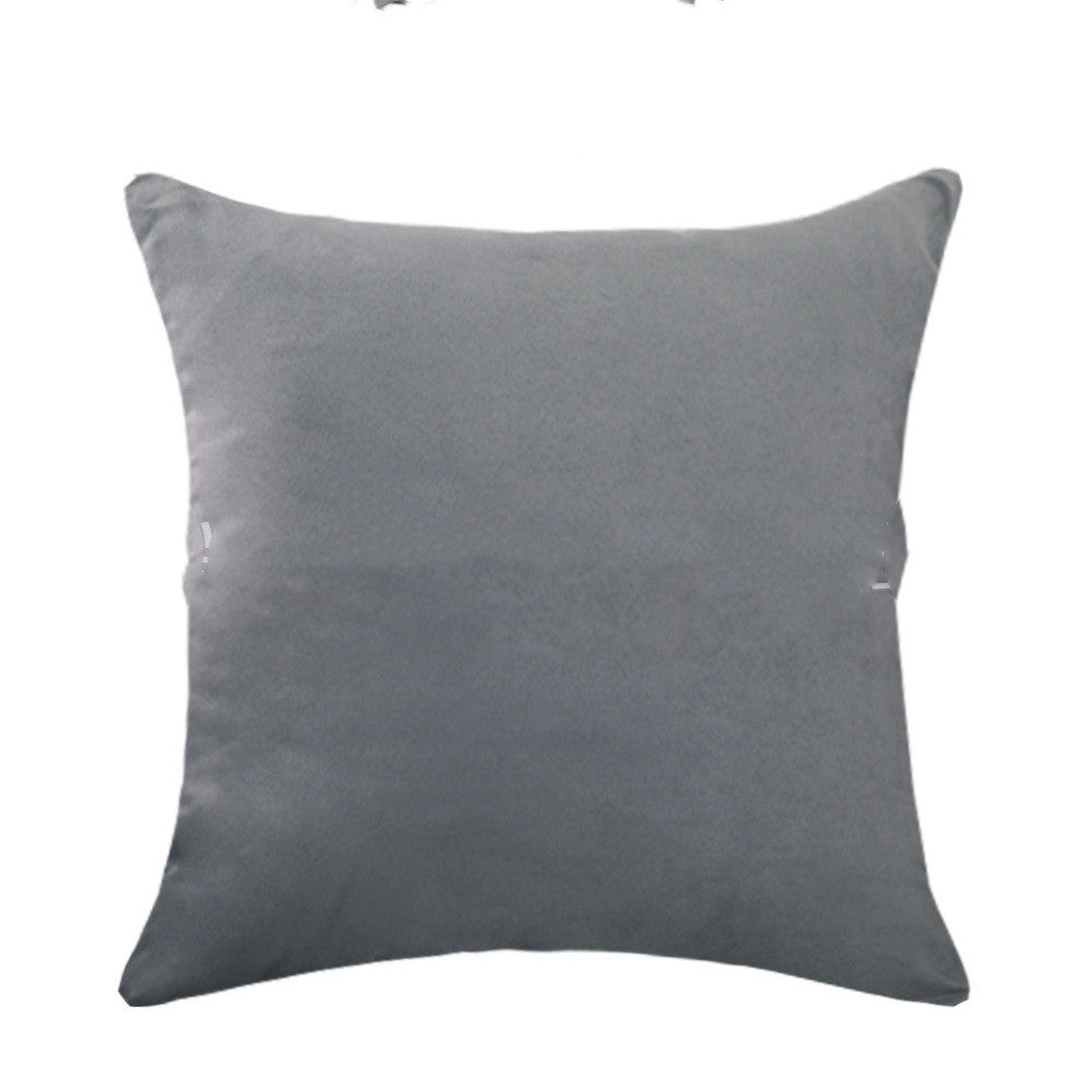 HKM-974483 Suede Solid Color Pillowcase – 100% Polyester Home Decor