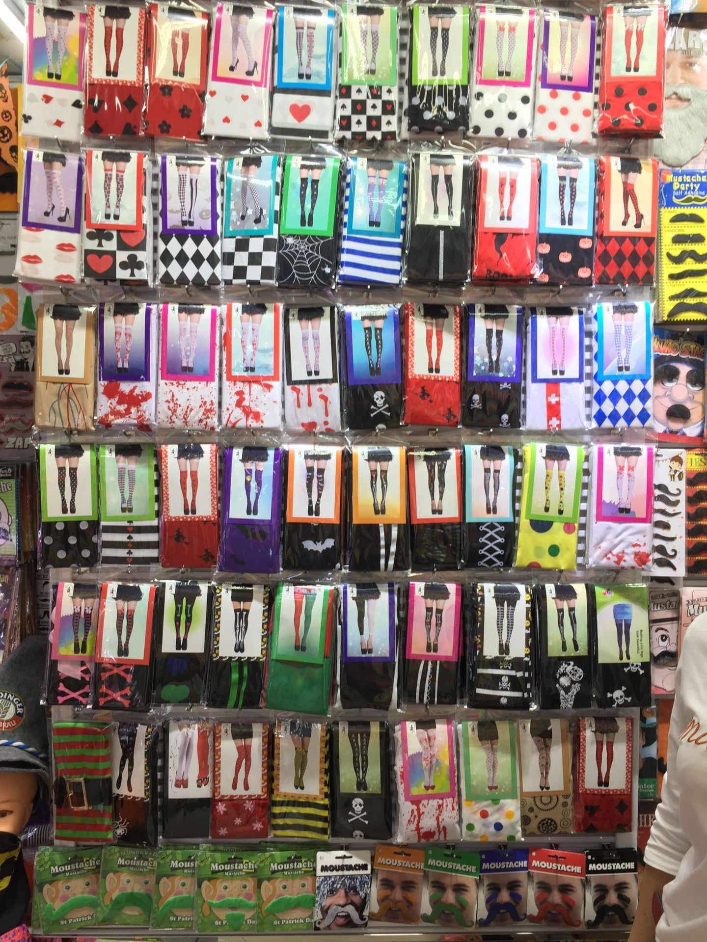 HKM-974547 Christmas Striped Socks with Fun Themed Designs – Red and Green Highlights
