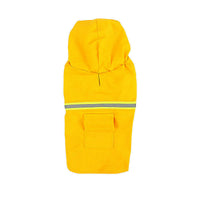 HKM-974611 Waterproof Dog Raincoat with Reflective Stripe and Hood – Lightweight Slicker for Small to Medium Dogs and Puppies