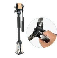 HKM-974675 Portable Monopod 588 for SLR, Mirrorless, and DV Cameras - Lightweight Aluminum Alloy, Max Height 166cm, 6kg Load Capacity