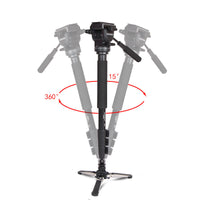 HKM-974675 Portable Monopod 588 for SLR, Mirrorless, and DV Cameras - Lightweight Aluminum Alloy, Max Height 166cm, 6kg Load Capacity