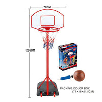 HKM-974739 Children's Portable Basketball Stand Hoop for Indoor and Outdoor Fun, Adjustable Height, Ideal for Kids Ages 2 to 13