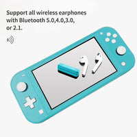 HKM-974803 Wireless Bluetooth Receiver for Nintendo Switch, Switch Lite, PS4, and PC - Model: NS07, USB Type C/USB A, 10m Range