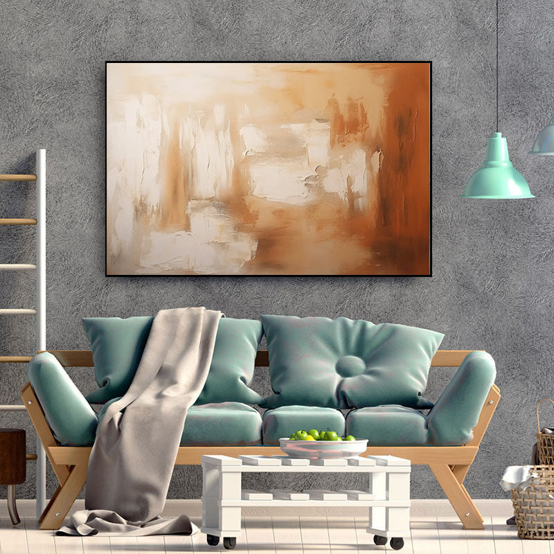 KTX-974867 Large Handpainted Abstract Textured Oil Painting on Canvas for Living Room Decor