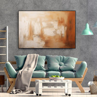 HKM-974867 Large Handpainted Abstract Textured Oil Painting on Canvas for Living Room Decor